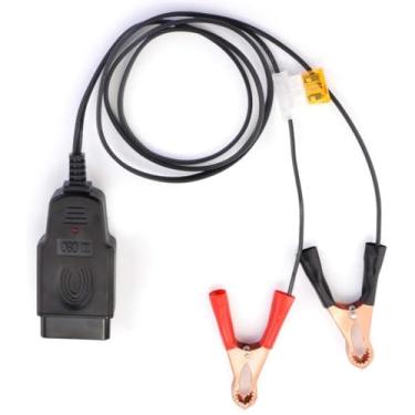 Imagem de OBD2 Conector de proteção de economia de memória automotivo para computador ECU Power Off Kit de detecção de vazamento de bateria automotiva 12V SAE adaptador de liberação rápida com display digital