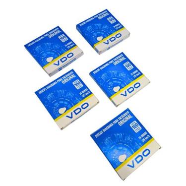 Imagem de Kit 5 Cx Disco Tacografo Diario 1 Dia 125km/h Vdo 14024005F