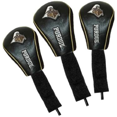 Imagem de Team Golf NCAA Purdue Boilermakers Team Sock Headcover (3 unidades), meia de acrílico longa para proteção extra do clube