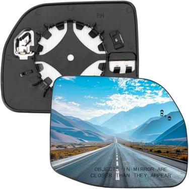 Imagem de LOIYLLEN Substituição do espelho lateral do passageiro para Ford Maverick 2022 2023 2024 - Vidro do espelho do lado direito, vidro dos espelhos retrovisores com aquecimento elétrico e ponto cego