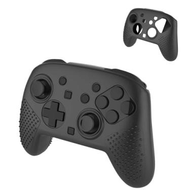 Imagem de Capa para controle Switch 2 Pro, capa protetora de silicone macio para controle Switch 2 Pro, antiarranhões, à prova de choque, preta