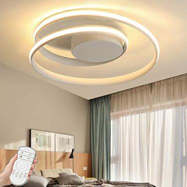 Imagem de Luminária de teto LED moderna com controle remoto, luminária de teto criativa de gel de sílica, iluminação de teto para quarto infantil, sala de estar, quarto, luminárias para mesa de cozinh