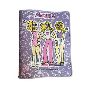 Imagem de Pasta com Zíper Fichário Angels Lilás Ofício Yes com 4 Argolas e Bolso