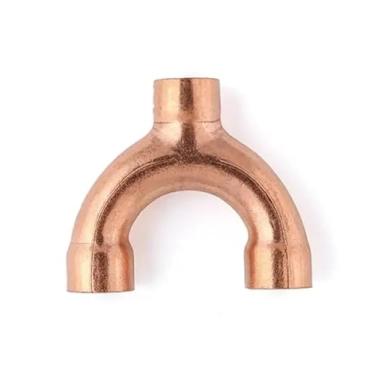 Imagem de 1/10.2 cm 3/20.3 cm 1/5.1 cm 16 19 22 25 28.6 32 35 38 42 mm redutor em forma de Y divisor de alimentação de extremidade de cobre para ar condicionado (35 x 28,6 mm CD-92 mm)