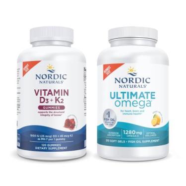 Imagem de Gomas Vitamin Nordic Naturals D3+K2 e Ultimate Omega