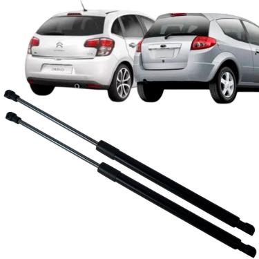 Imagem de Par Amortecedor Tampa Traseira Porta Mala Mola Gás Ka Hatch 2008 à 2013 C3 2013 à 2020
