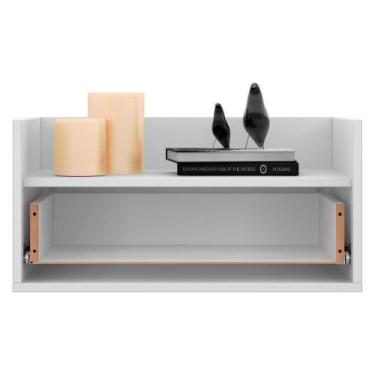 Imagem de Mesa De Cabeceira 80 Cm Suspensa Multimóveis Branca - MULTIMOVEIS