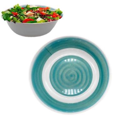 Imagem de Saladeira Bowl Grande Cumbuca em Melamina Verde 800ml - Bw Boutique