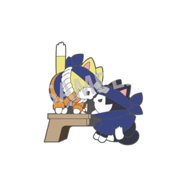 Imagem de Megahouse - Naruto - Nyaruto! Coleção Pins - Naruto Uzumaki e Sasuke Uchiha, boneco colecionável do Mega Cat Project