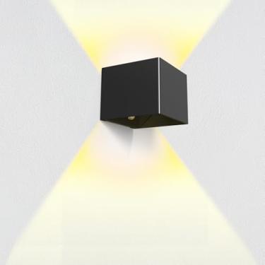 Imagem de FUYO 1 pacote de arandela de parede recarregável com sensor de movimento, luz de parede sem fio operada por bateria, arandela de LED à prova d'água para varanda e varanda e jardim, presente para mamãe