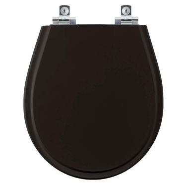 Imagem de Assento Sanitário Soft Close Aries Preto Para Vaso Eternit