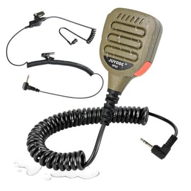 Imagem de JUYODE Alto-falante de ombro de 1 pino de 2,5 mm, microfone de lapela de mão compatível com Motorola Talkabout T200 T200TP T260 T260TP T380 T460 T600 T800 MR350R MH230R MD200TPR FR60 Rádios (128