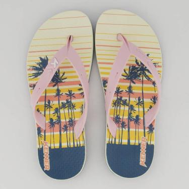 Imagem de Chinelo Kenner Summer Aloha Bege e Rosa-Masculino