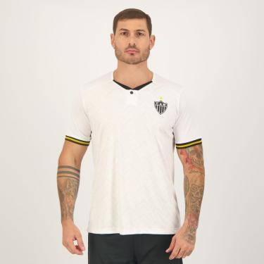 Imagem de Camisa Atlético Mineiro Poli Line Branca-Masculino