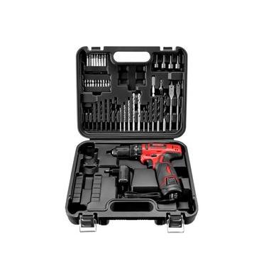 Imagem de Parafusadeira e Furadeira com Maleta Mondial Vermelho 12V PI-11MA Bivolt