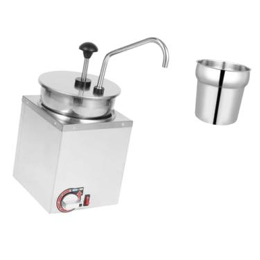 Imagem de Ｂｅｓｇａ Distribuidor de Queijo Nacho, Aquecedor de Molho, Distribuidor de Grande Capacidade de 4 Litros com Bomba de aço Inoxidável