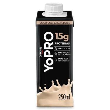 Imagem de Bebida Láctea UHT Sabor Coco e Batata Doce Yopro Danone 250ml