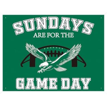 Imagem de Decoração de festa de futebol banner tigela de futebol jogo domingo esporte decoração temática pássaro gangue bandeira suprimentos de festa favores