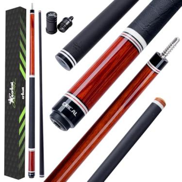 Imagem de CRICAL Bastão de taco de bilhar de fibra de carbono 147 cm bastões profissionais de baixa deflexão para piscina com ponta de 12,5 mm (vermelho)