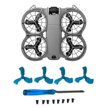 Imagem de 4 peças de hélices compatíveis com acessórios DJI Neo 2 – Lâminas de hélice de substituição de plástico, design leve e silencioso de baixo ruído, peças sobressalentes flexíveis duráveis para drone com