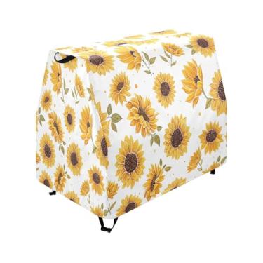 Imagem de Qilmy Sunflower Flowers Kids Water Table Cover, Duty Waterproof Patio Table Covers for Outdoor Toddler Splash Tables, UV Resistant & Dustproof Play Table Protector, Cover Only