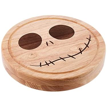 Imagem de TOSCANA - a Picnic Time brand Conjunto de facas e tábua de queijo e tábua de circo e faca da Disney Classics Nightmare Before Christmas, 25,8 cm de diâmetro, Jack - Parawood