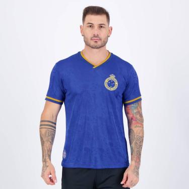 Imagem de Camisa Cruzeiro Tríplice Coroa Home 2003 Azul-Masculino