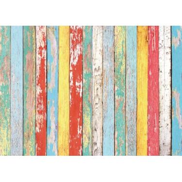 Imagem de Pano de fundo de madeira colorido para fotografia, 20 x 1,5 m, fundo de madeira rústica pastel, pastel, meninos, meninas, Páscoa, aniversário, festa, retrato, sessão de fotos, adereços de estúdio
