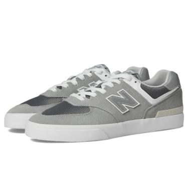 Imagem de New Balance Tênis de skate unissex adulto 574 Vulc, Cinza, 7 Women/5.5 Men