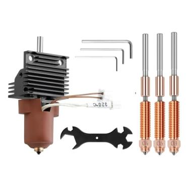 Imagem de Kit hotend para impressora 3D, compatível com Creality K1C/K1 Max, bloco de aquecimento cerâmico de troca rápida com bicos de 0,4/0,6/0,8 mm(Package 5)