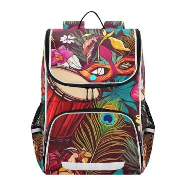 Imagem de Vibrant Red Drums Party Backpack for Girls Kids Student Travel Back to School Bags Cute Princess Bookbag Elementary Kids Boys Backpacks Animal