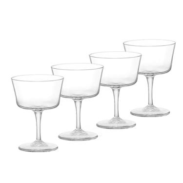 Imagem de Bormioli Rocco Copos de coquetel Bartender Novecento 212 g Fizz, conjunto de 4, transparente