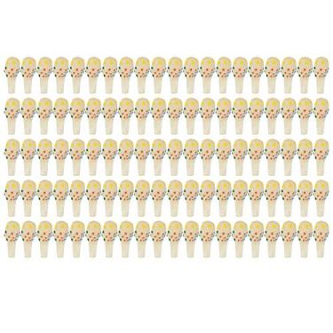 Imagem de CUOFYUNL Balão de 100 unidades com pontos coloridos, material de látex transparente, balões de ar para decoração de festa