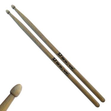 Imagem de Baqueta para bateria 7A D'Groove LONGA ponta de madeira - A revolução do marfim