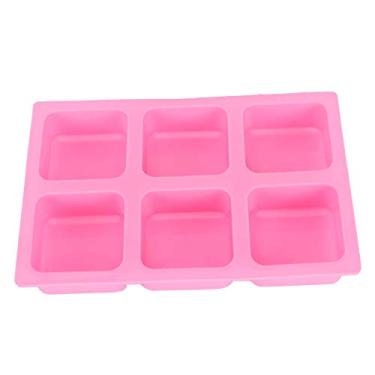 Imagem de HEEPDD Molde de Silicone Quadrado de 6 Grades, Utensílios de Cozinha para Fazer Bolo de Sabão de Chocolate, Com Textura Macia e Fácil de Limpar, Forno, Máquina de Lavar Louça,