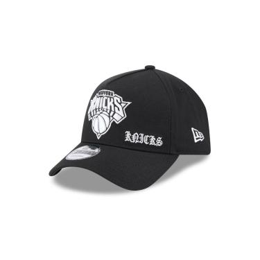 Imagem de BONE NEW ERA 9FORTY A-FRAME SNAPBACK NEW YORK KNICKS NBA PRETO-Masculino