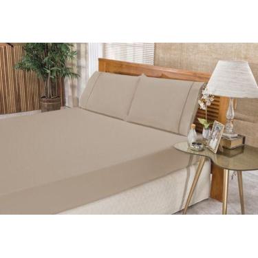 Imagem de Jogo De Lençol Cama Box Casal Padrão Puro Algodão 3peças - Lu Enxovais