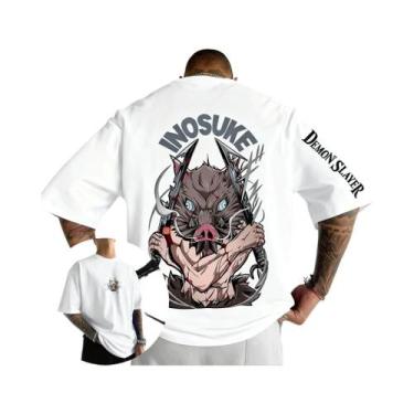 Imagem de Camiseta De Algodão Demon Slayer Para Homens E Mulheres, Estampa Gráfi
