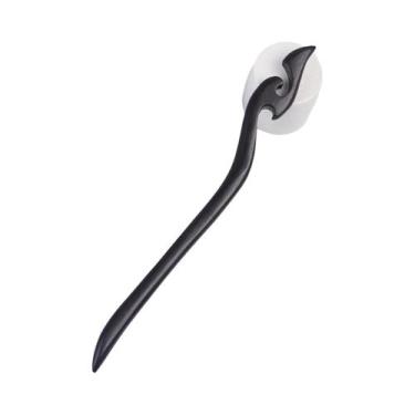 Imagem de Pregos De Cabelo Chineses Vintage Artesanais De Madeira De Ébano E Sân