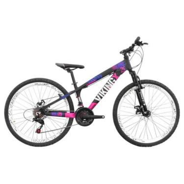 Imagem de Bicicleta de Grau Freeride Aro 26 Viking X25 Freio Disco 21V, Preto, R