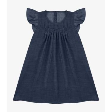 Imagem de Vestido Liocel Rovi Kids Azul, 6, Azul