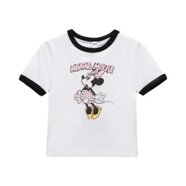 Imagem de Camisetas De Algodão Para Meninas, Traje De Verão Casual, Solto, Manga