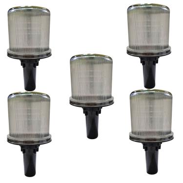 Imagem de Sinalizador Solar Viario Kit 5 Uni Estrada Alerta Transito Cone Rodovia Obra Emergencia