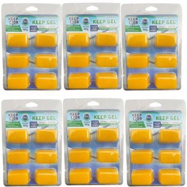 Imagem de Kit 6 Clarificante finalizador Keepclor pastilha em gel 180g