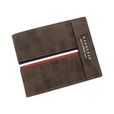 Imagem de Carteira Masculina Fina De Couro Pu, 2023, Porta-cartões Curto, Bolsa 