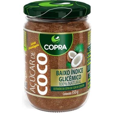 Imagem de Açúcar de Coco 100% Puro Natural Pote Vidro 350g Copra