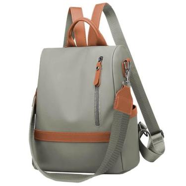 Imagem de Mochila Feminina Transversal Vira Bolsa Ombro Estilosa Fechamento Anti