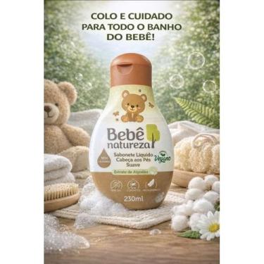 Imagem de Sabonete Líquido Bebê Natureza Cabeça Pés Suave Extrato Algodão Hidrat