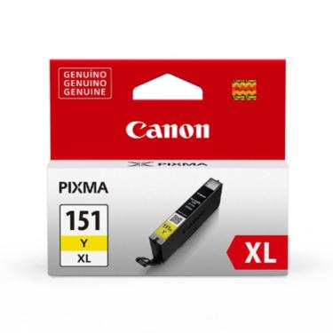Imagem de Cartucho Canon Amarelo - CLI-151 XL Y - para Impressoras iP7210 / iP8710 / iX6810 / MG5410 / MG5510