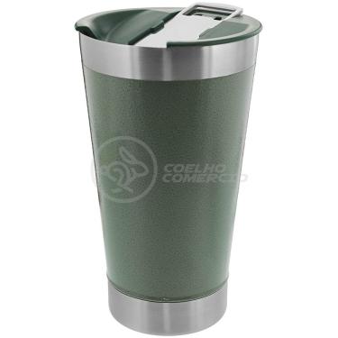 Imagem de Copo Térmico C/ Tampa E Abridor 473Ml Inox - Verde